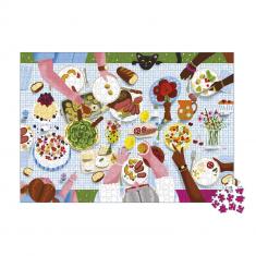 1000 Teile Puzzle: Familienessen