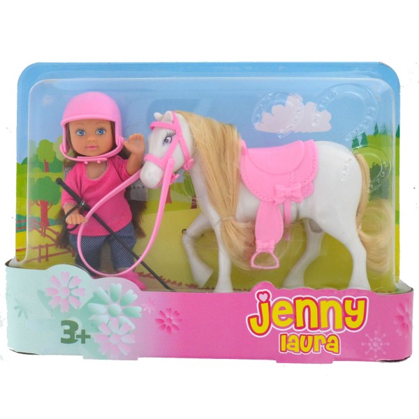 Laura et son poney blanc - Jenny-SI5737464-2