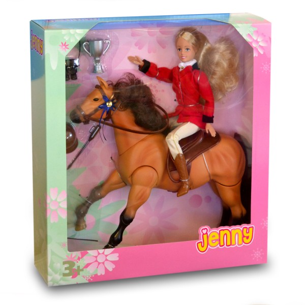 Poupée Jenny et son cheval - Jenny-JEN21715