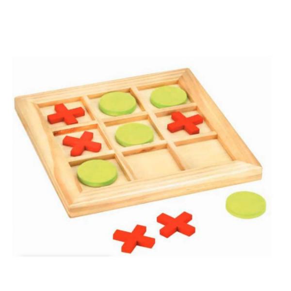 Tic Tac Toe-Spiel aus Holz - Jeujura-66480