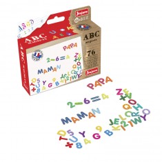 ABC and number magnets for wooden boards