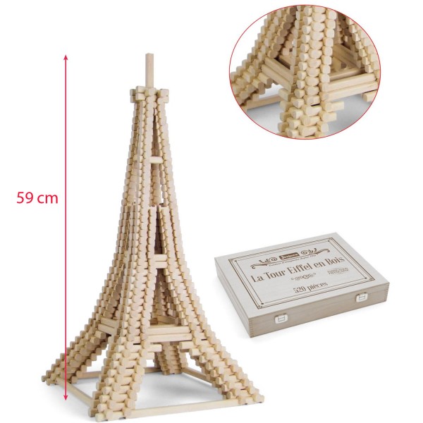 Blocs de construction : Tour Eiffel 520 pièces - Jeujura-8079