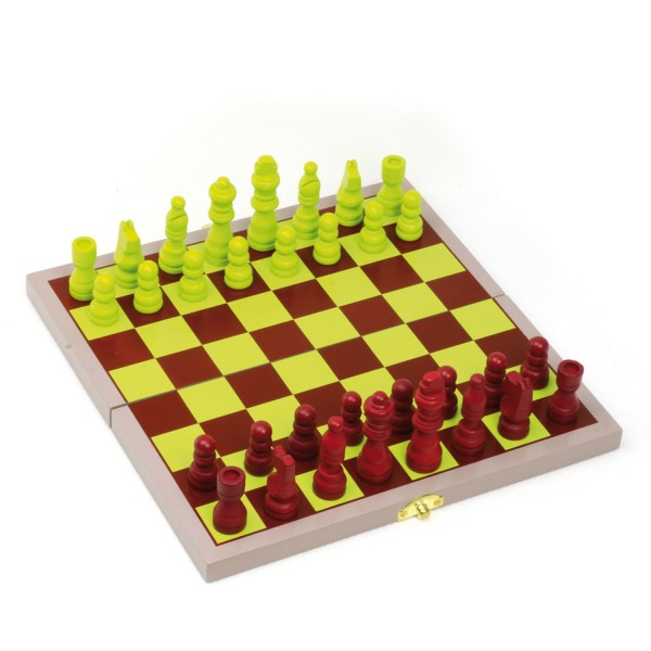 Coffret d'échecs en bois acidulé - JeuJura-11871