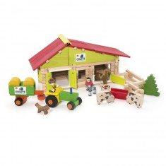 Farm with tractor and animals 140 pieces