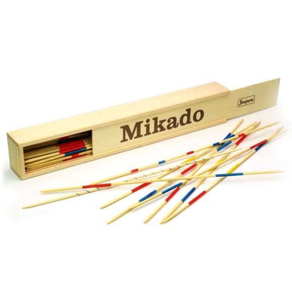 Großes Mikado-Spiel: Holzkiste (50 cm) - JeuJura-8190