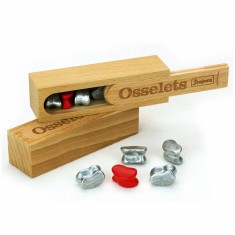 Jeu des osselets : Coffret en bois