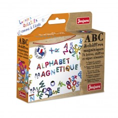 Letras ABC y números magnéticos.