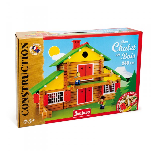 Jeujura Mon Chalet En Bois | Set Costruzioni 240 Pezzi Con Valigetta