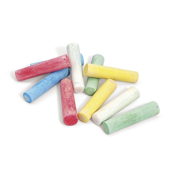 Sidewalk chalks: 10 large sidewalk chalks - Jeujura-8980