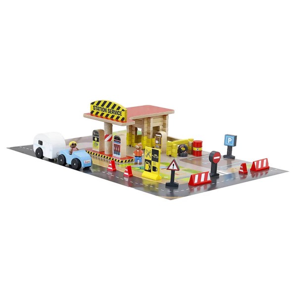 Gas station: 80 pieces - Jeujura-8221