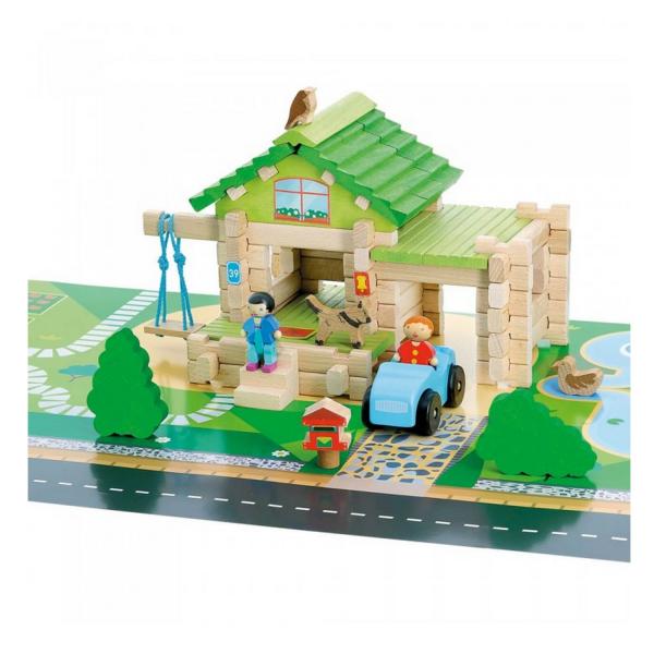 My first wooden house with car - Jeujura-8236