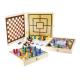 Miniature Wooden box: Board games: 100 games