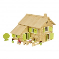 Wooden log house - 240 pieces