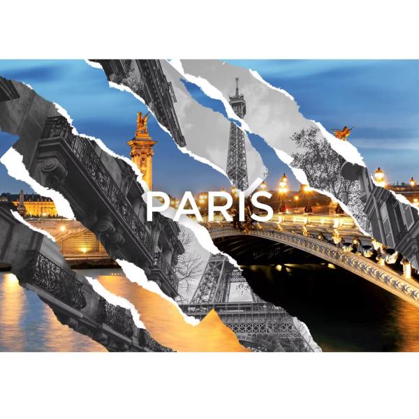 1000 pieces puzzle : Paris City Romance - JigsawAvenue-100108