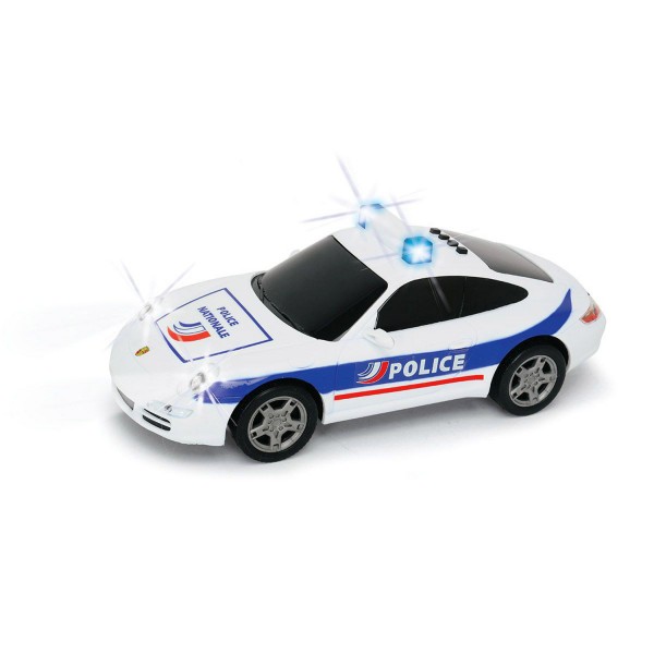 Voiture de police sonore et lumineuse : Porsche 23 cm - JohnWorld-JW203714005FR-1