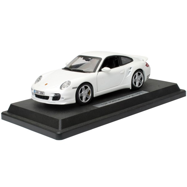 Modèle réduit : Porsche blanche : Echelle 1/24 - Johnworld-JOY8501-1