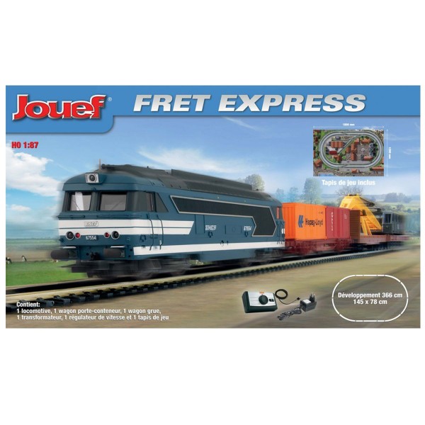 Circuit de train : Coffret circuit fret express - Jouef-HJ1028