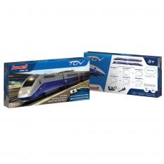 Train route: TGV Duplex SNCF Blue / gray