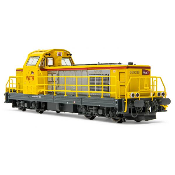 Jouef Locomotive BB 66216 diesel SNCF jaune period VI 1/87 HO - HJ2393