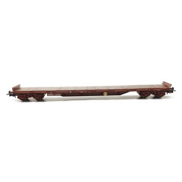 Wagon plat 4 axes RS 8-12 marron period IV SNCF Jouef - HJ6168