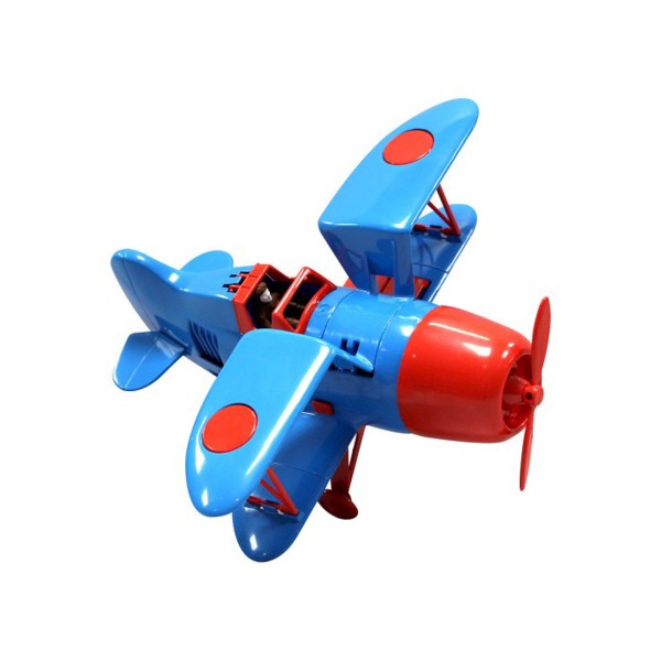 Avion vintage bleu et rouge - Heller-Joustra-40100