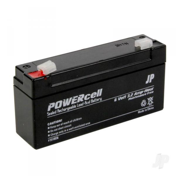 Batterie Plomb 6V 3.2Ah Powercell - 5510036