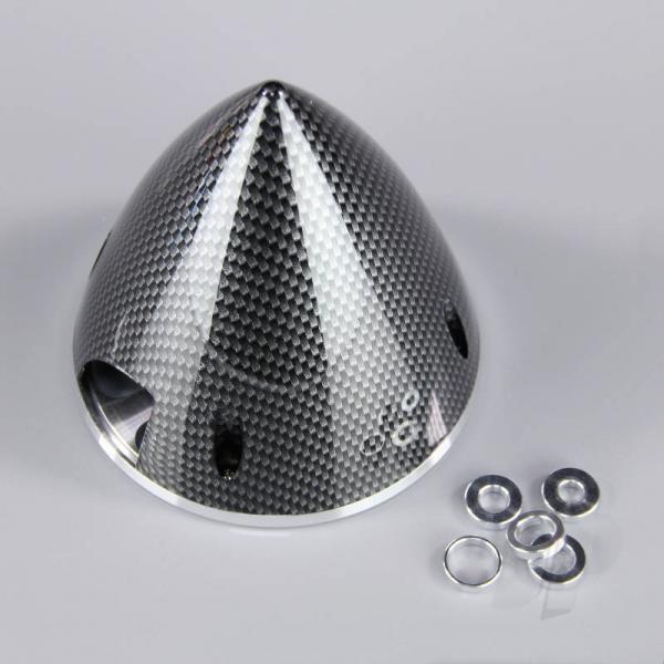 Cone Helice 102mm Carbon Look embase Aluminium - JPDAC02049