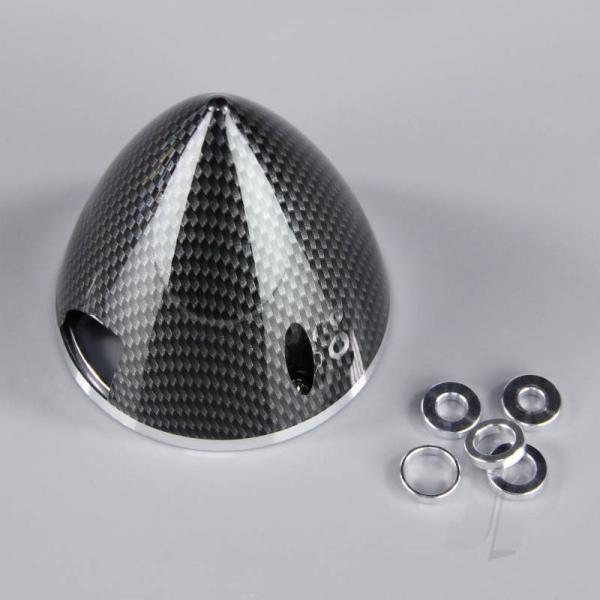 Cone Helice 75mm Carbon Look embase Aluminium - JPDAC02046