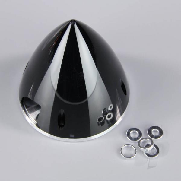 Cone Helice 102mm Noir embase Aluminium - JPDAC02036