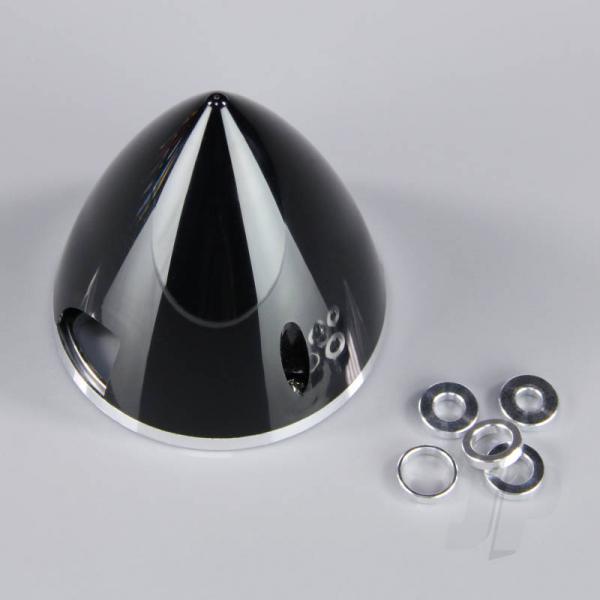 Cone Helice 75mm Noir embase Aluminium - JPDAC02024