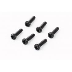 Button Head Philips Screws (BHPS), Black Zinc, M3 