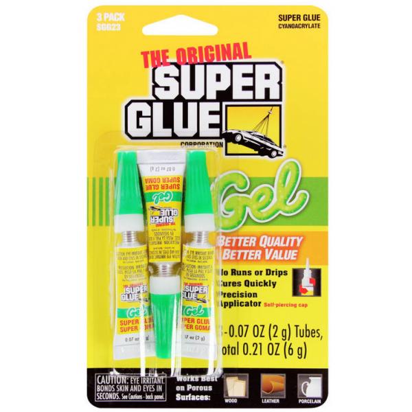 3 tubes Super Glue Gel 2g - SUPSGG23