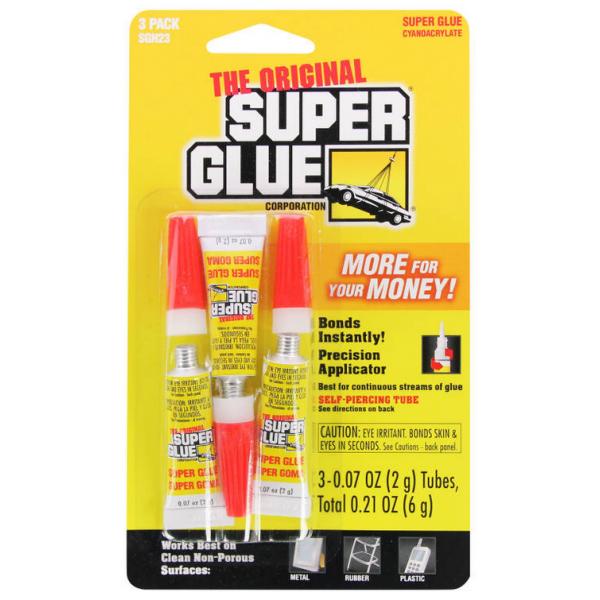 3 tubes Super Glue 2g - SUPSGH23