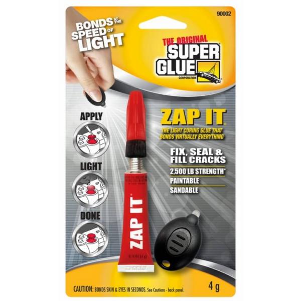 Super Glue Zap IT avec activateur lumière - SUP90002