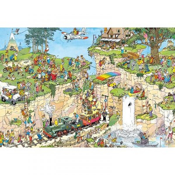 Puzzle 1500 pièces - Jan Van Haasteren : Le cours de golf - Diset-01555