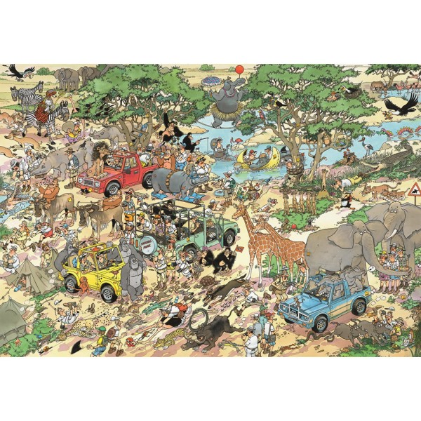 Puzzle 3000 pièces - Jan Van Haasteren : Safari - Diset-17017