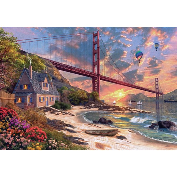 Puzzle de 1000 piezas: Puente Golden Gate - Diset-18333
