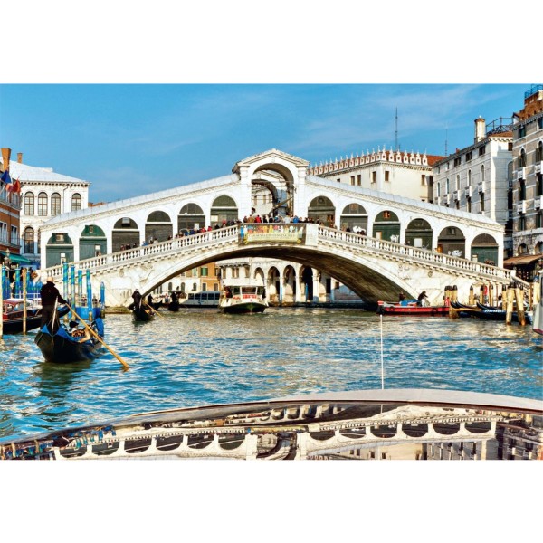 Puzzle 1000 pièces : Pont Rialto, Venise - Diset-17030