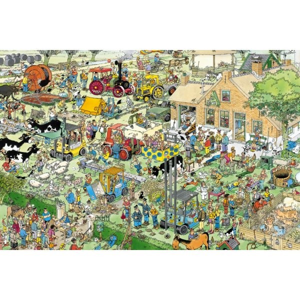 Puzzle 3000 pièces - Jan Van Haasteren : La ferme - Diset-17078