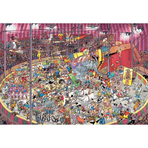 Puzzle 5000 pièces : Le cirque, Jan Van Haasteren - Diset-19018