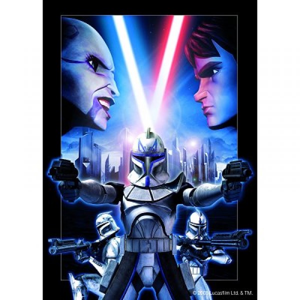 Puzzle 54 pièces - Star Wars : Clone Wars - Anakin Skywalker - Diset-12063-1