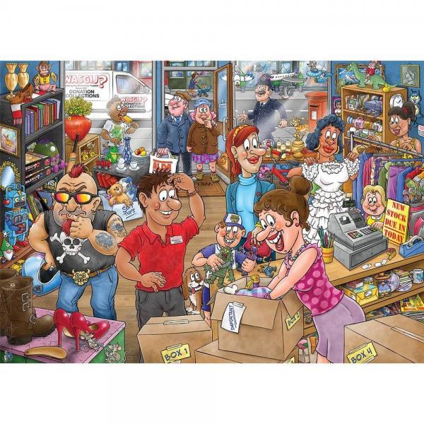 Puzzle 1000 pièces : Wasgij Mystery 29 - Débâcle des dons ! - Jumbo-1110100513