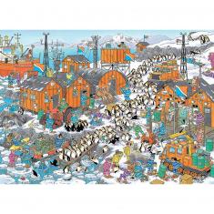 Puzzle 1000 pièces : Jan van Haasteren : Expédition au Pôle Sud