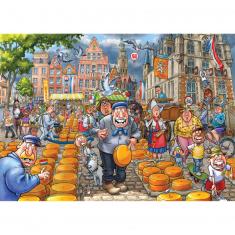 Puzzle de 1000 piezas: Wasgij Original 38: Market Meldown