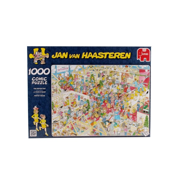 Puzzle 1000 pièces - Jan Van Haasteren : La foire d'hiver - Diset-617453