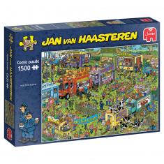 Puzzle 1500 pièces : Jan Van Haasteren : Food Truck Festival