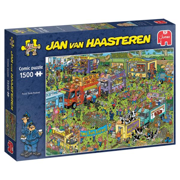 Puzzle 1500 pièces : Jan Van Haasteren : Food Truck Festival - Diset-20042