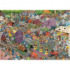 Puzzle 1000 pieces: Jan Van Haasteren - The Flower Parade