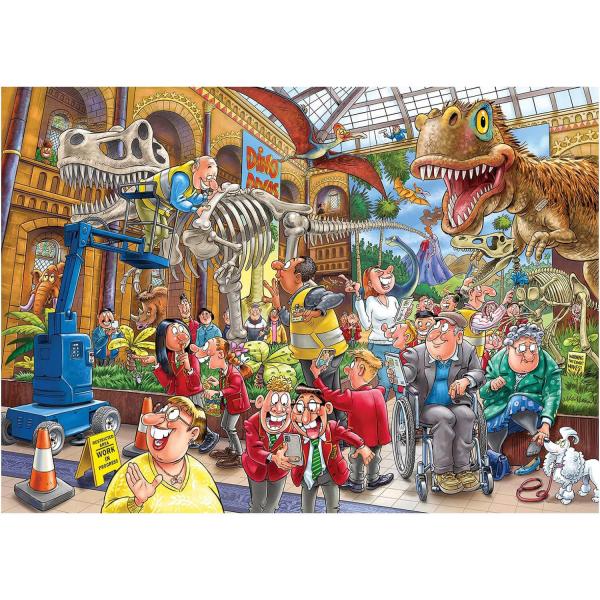 1000 piece puzzle :  Wasgij Mystery 24 : Blight at the museum! - Diset-1110100014