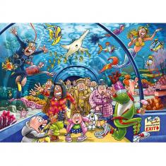 Puzzle 1000 pièces : Wasgij Original 43 - Aquarium Antics